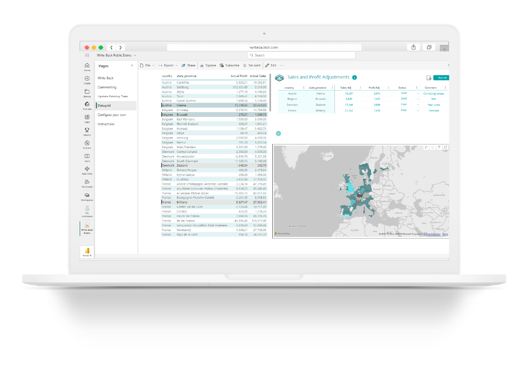 Write-Back for Power BI